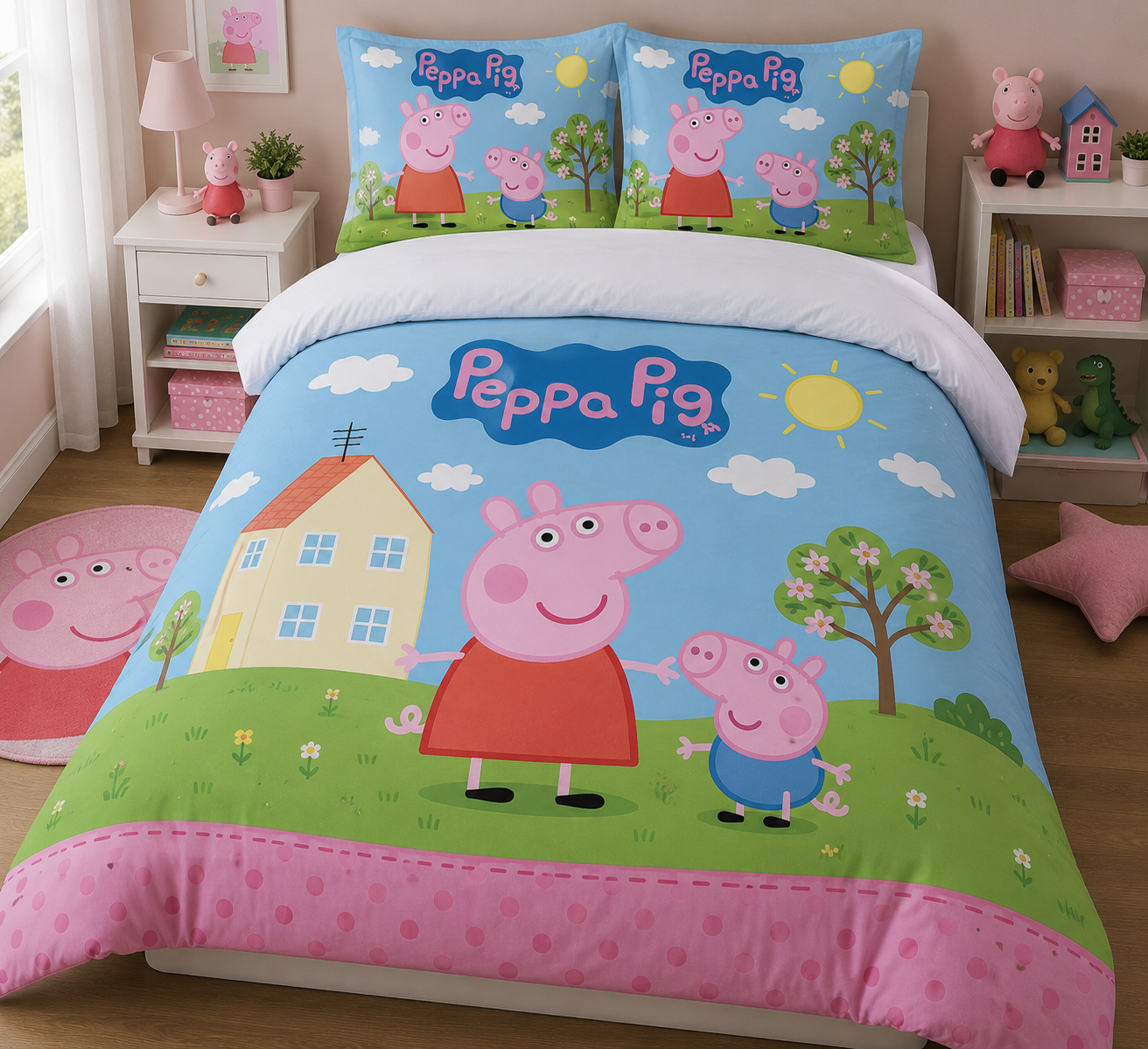 Ensemble de literie P-Peppa Cochon