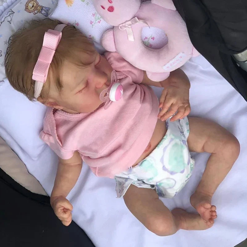 Poupée Reborn Doll 48CM Full Silicone Body Baby Anna