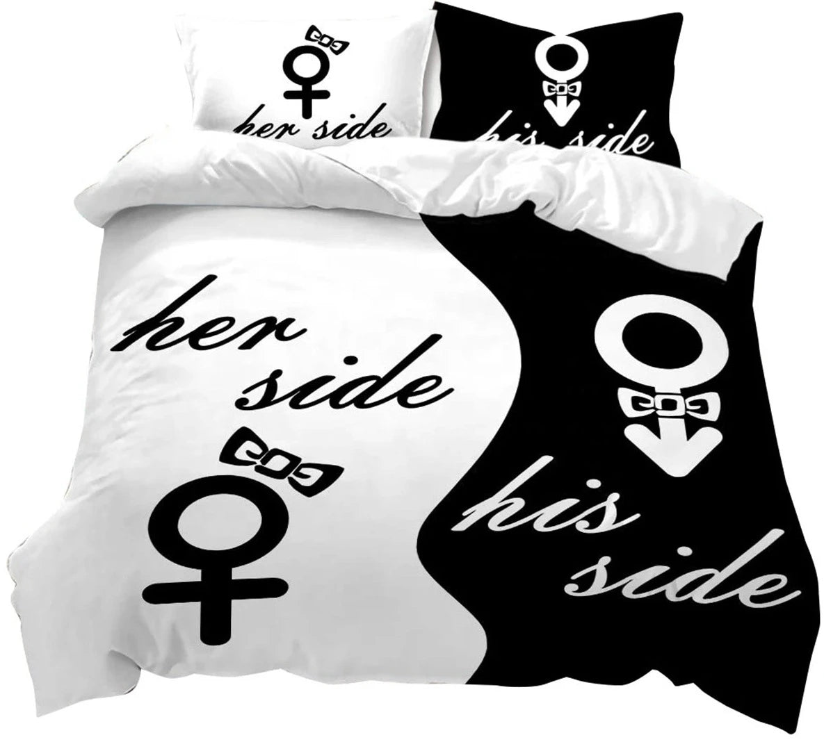 Ensemble de literie Her Side His Side Bedding Set