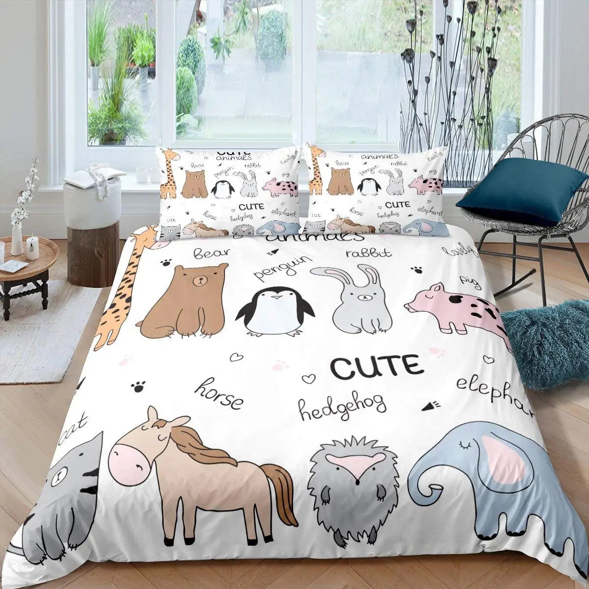 Ensemble de literie Animaux Jungle