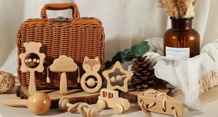 Ensemble cadeau de 8pcs en bois