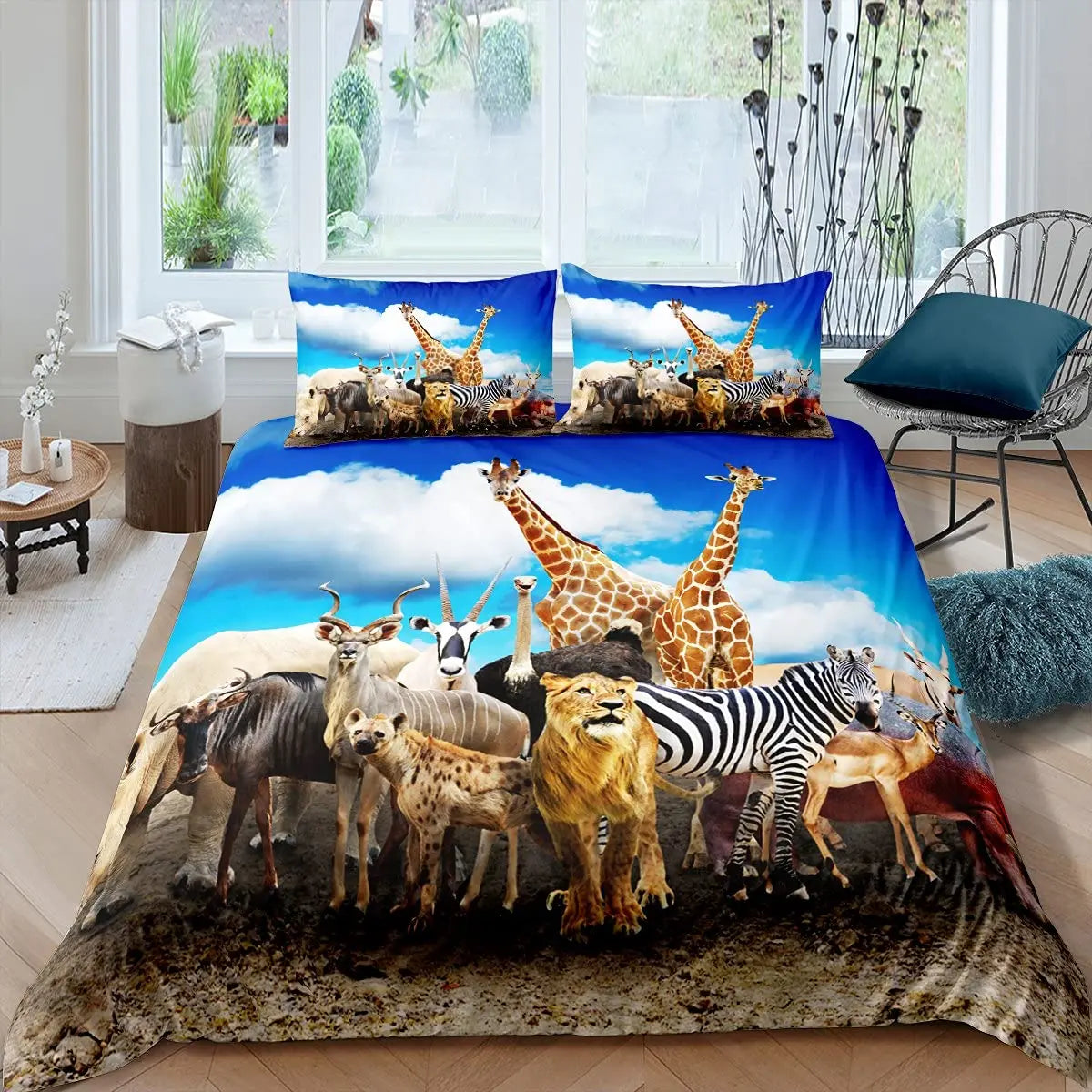 Ensemble de literie Animaux Jungle