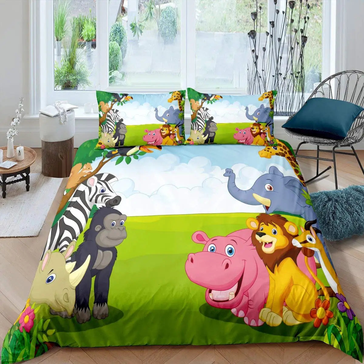 Ensemble de literie Animaux Jungle
