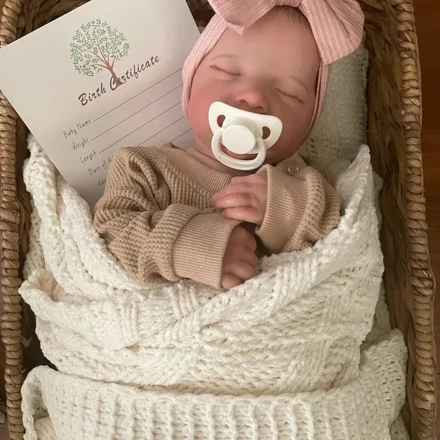 Poupée Reborn doll girl 50 cm soft/newborn Alie
