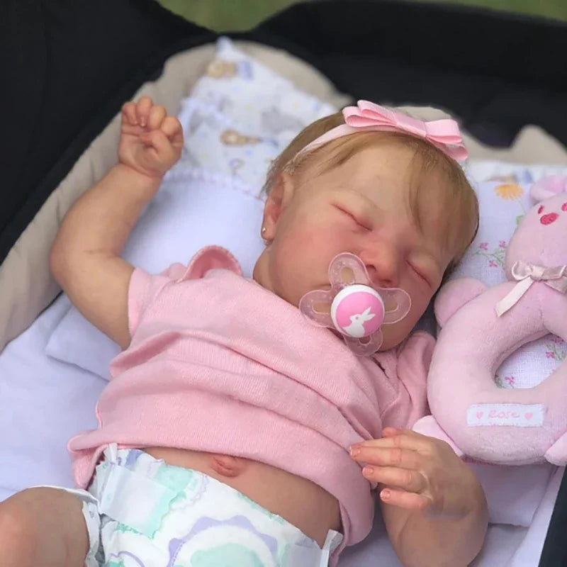 Poupée Reborn Doll 48CM Full Silicone Body Baby Anna