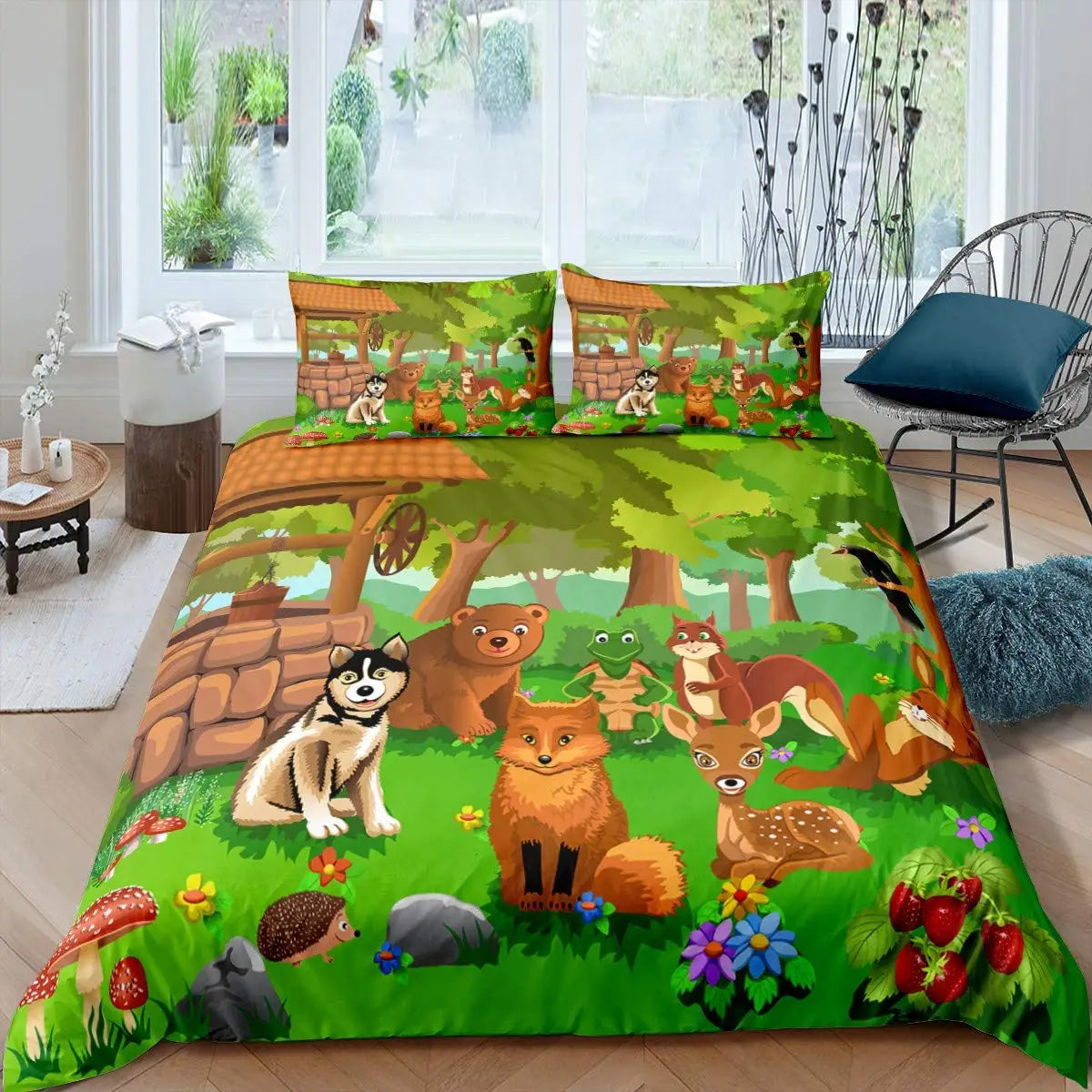 Ensemble de literie Animaux Jungle