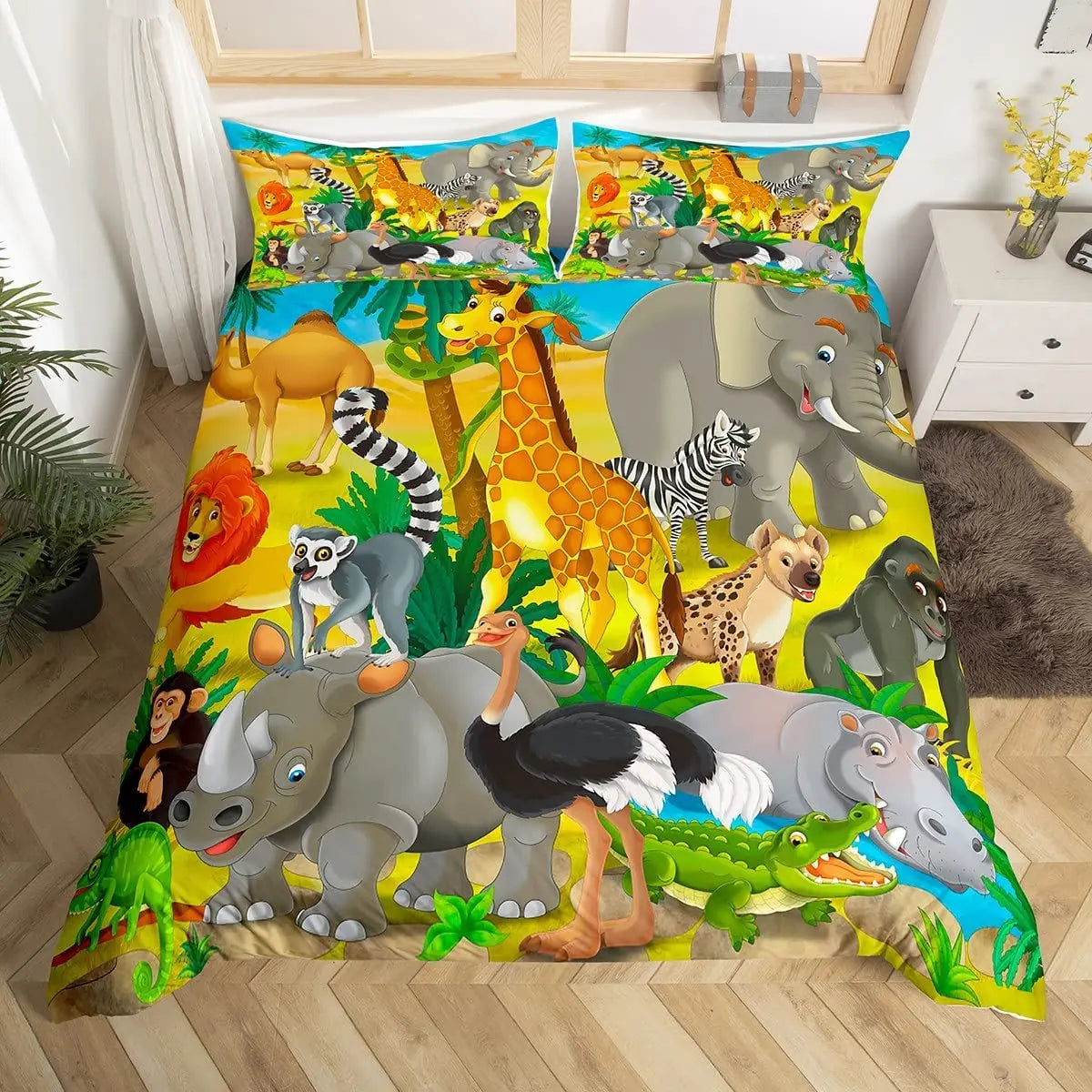 Ensemble de literie Animaux Jungle