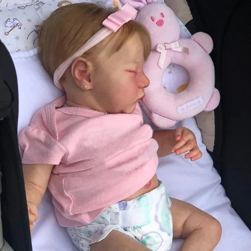 Poupée Reborn Doll 48CM Full Silicone Body Baby Anna