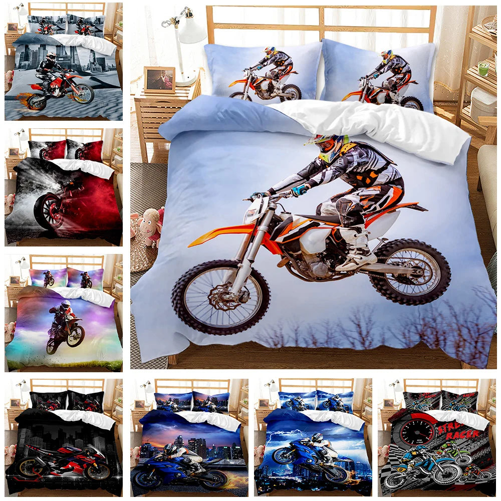 Ensemble de lit Motocross Bike Racer