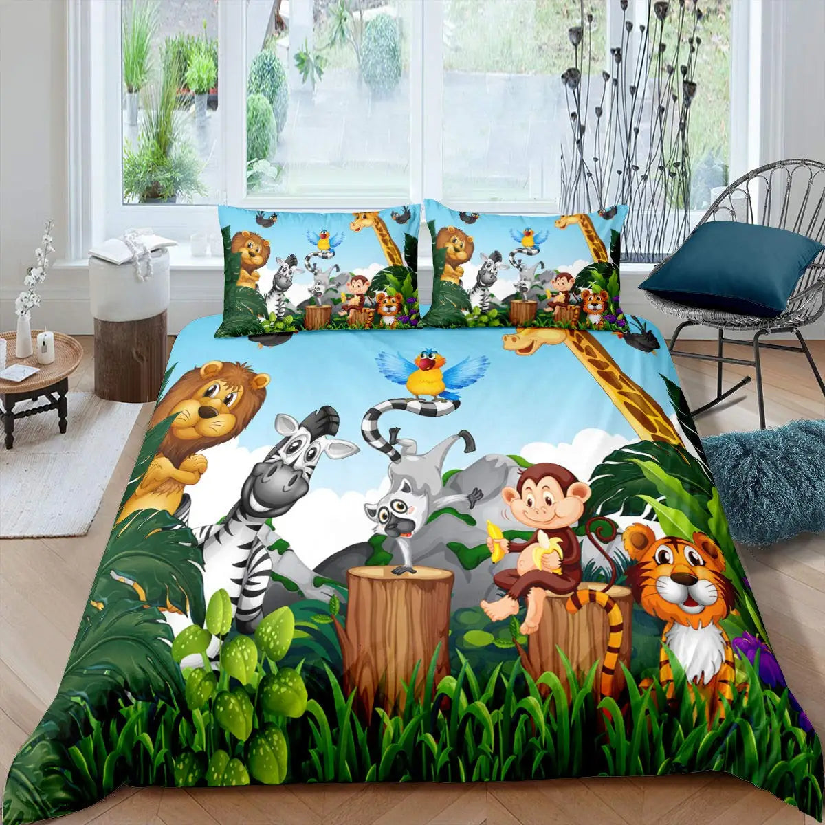 Ensemble de literie Animaux Jungle