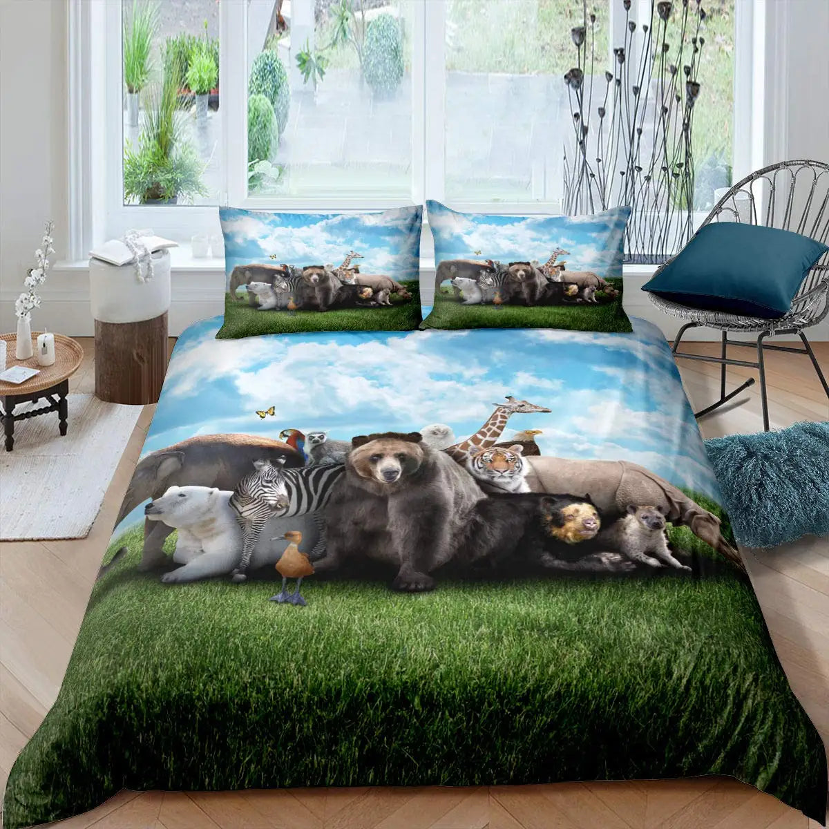 Ensemble de literie Animaux Jungle