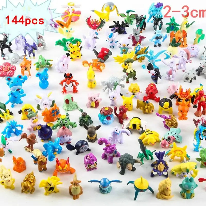 Figurines Pokémon Non répétitive 24-144Pcs
