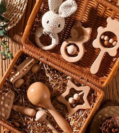Ensemble cadeau de 8pcs en bois