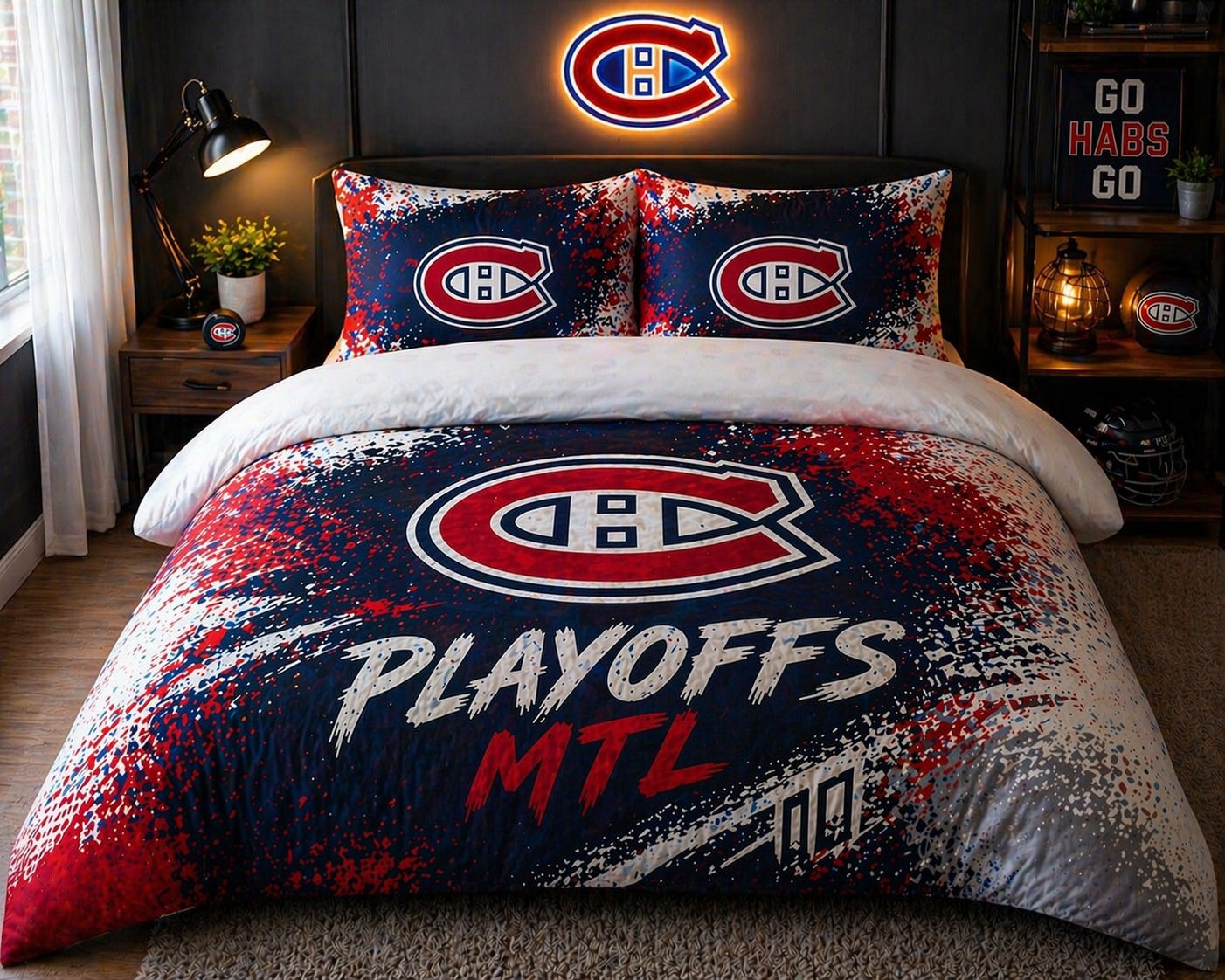 Ensemble de literie Montreal Hockey Team Playoffs