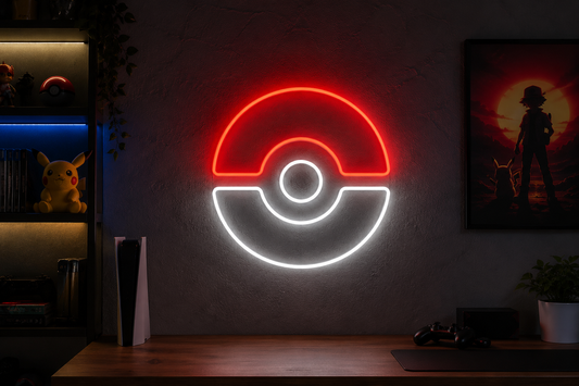 LED Illuminated Sphere Poke Ball Sign