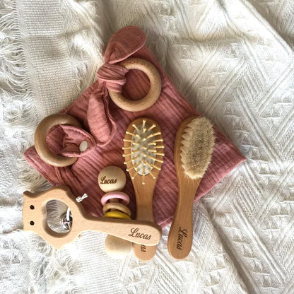 Coffret cadeau de naissance et shower de bébé Personnalisable