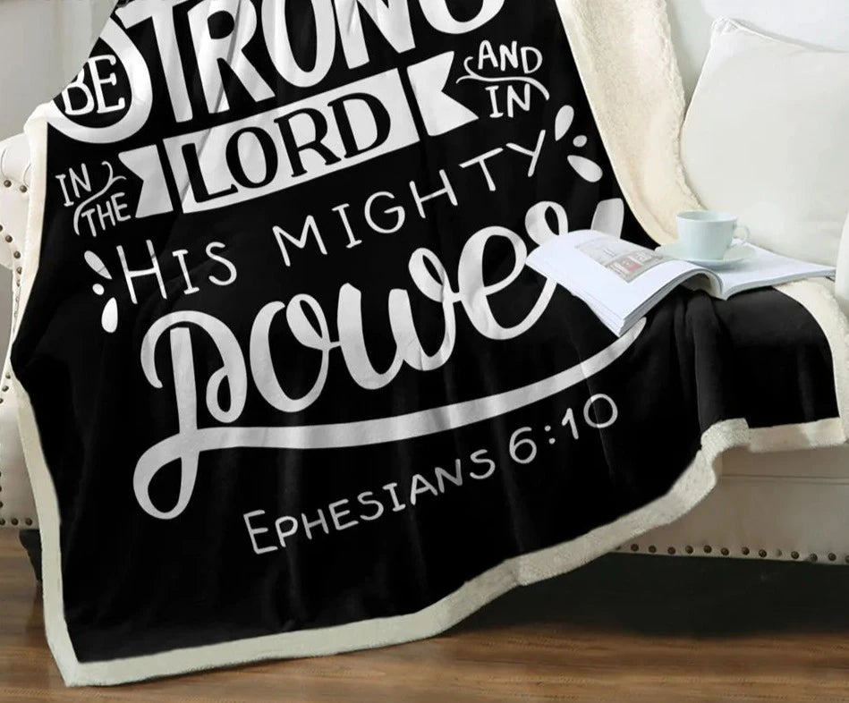Couverture Polaire Noir et Blanc Sherpa Blanket Black and White