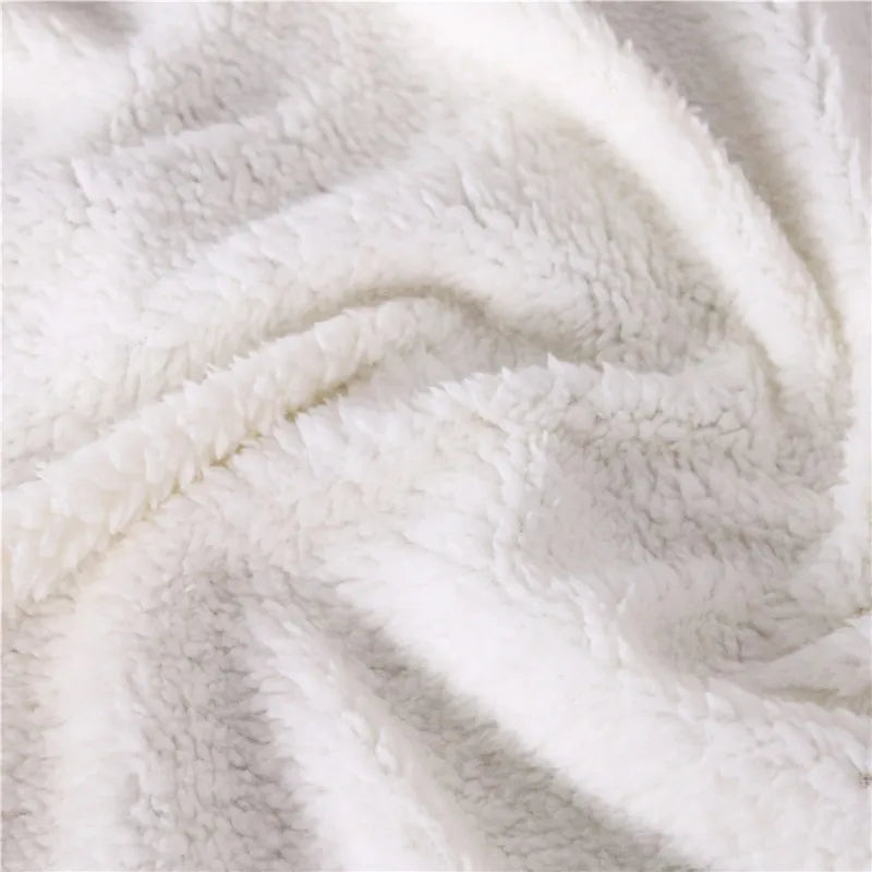 Couverture Flanelle Throw Blanket Sherpas Galloping Horses