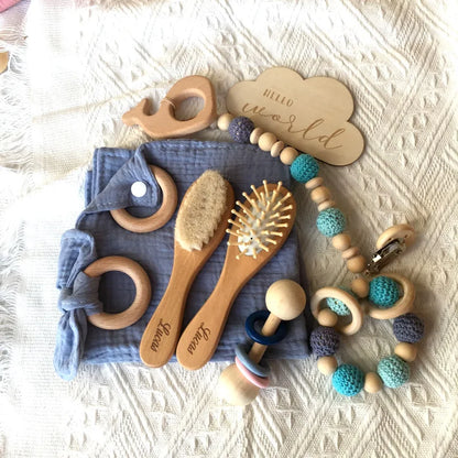 Coffret cadeau de naissance et shower de bébé Personnalisable