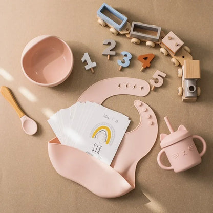 Coffret cadeau de naissance et shower de bébé Train en bois