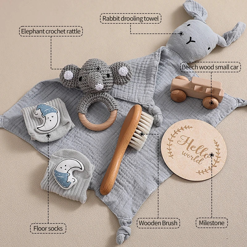 Coffret cadeau de naissance et shower de bébé Hello World