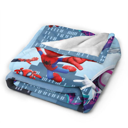 Spidey and Friends Blanket – Soft Children's Throw for Bed and Sofa
