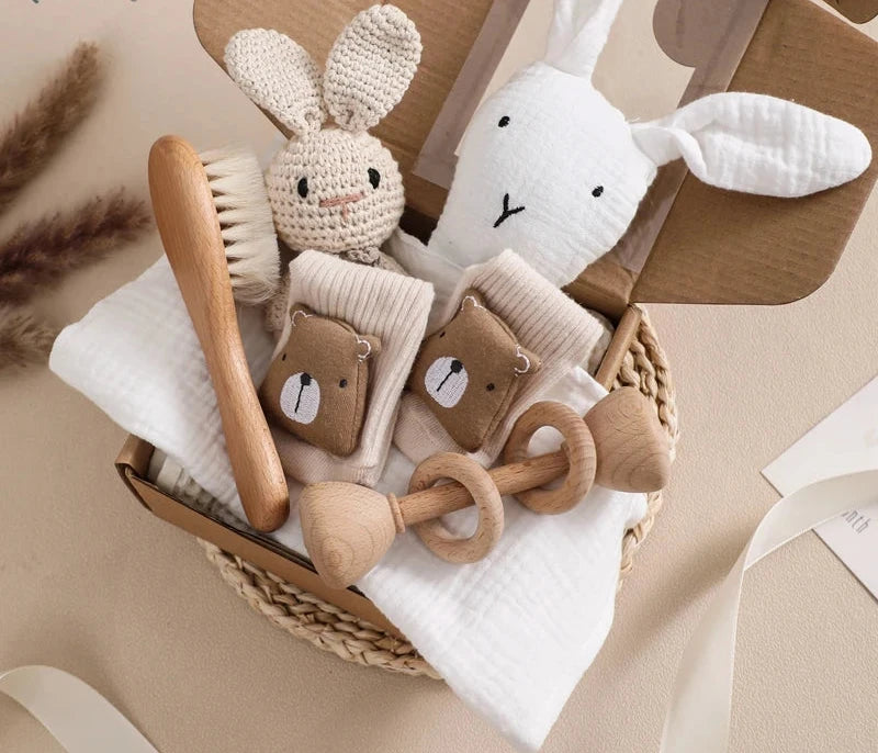 Coffret cadeau de naissance et shower de bébé Hello World