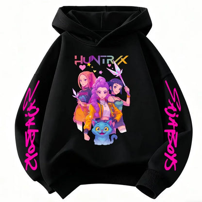 Hoodie Pop Hunter Fantasy pour Enfant – Chandail Anime à Capuchon