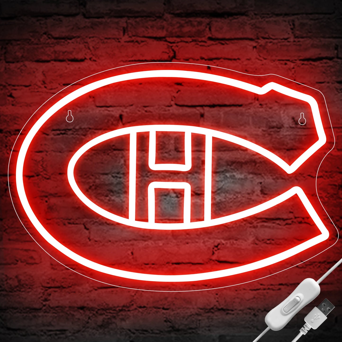 Enseigne Montreal Ice Hockey Neon LED