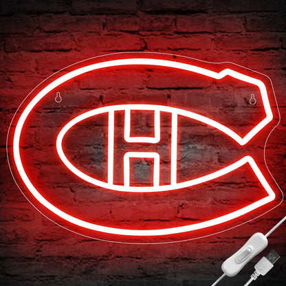 Enseigne Montreal Ice Hockey Neon LED