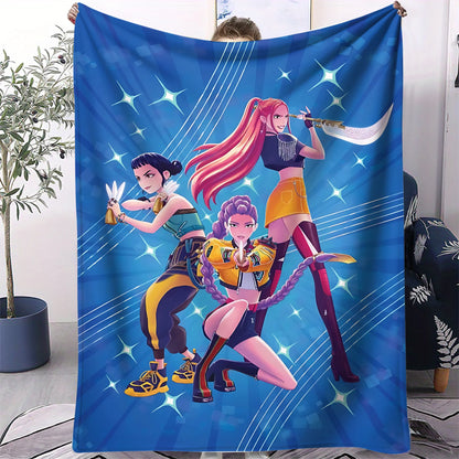 Couverture Pop Hunter Fantasy – Jeté Anime Doux et Confortable