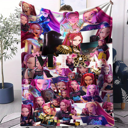 Couverture Pop Hunter Fantasy – Jeté Anime Doux et Confortable