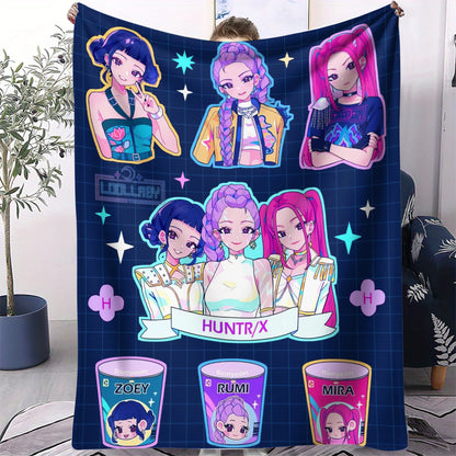 Couverture Pop Hunter Fantasy – Jeté Anime Doux et Confortable