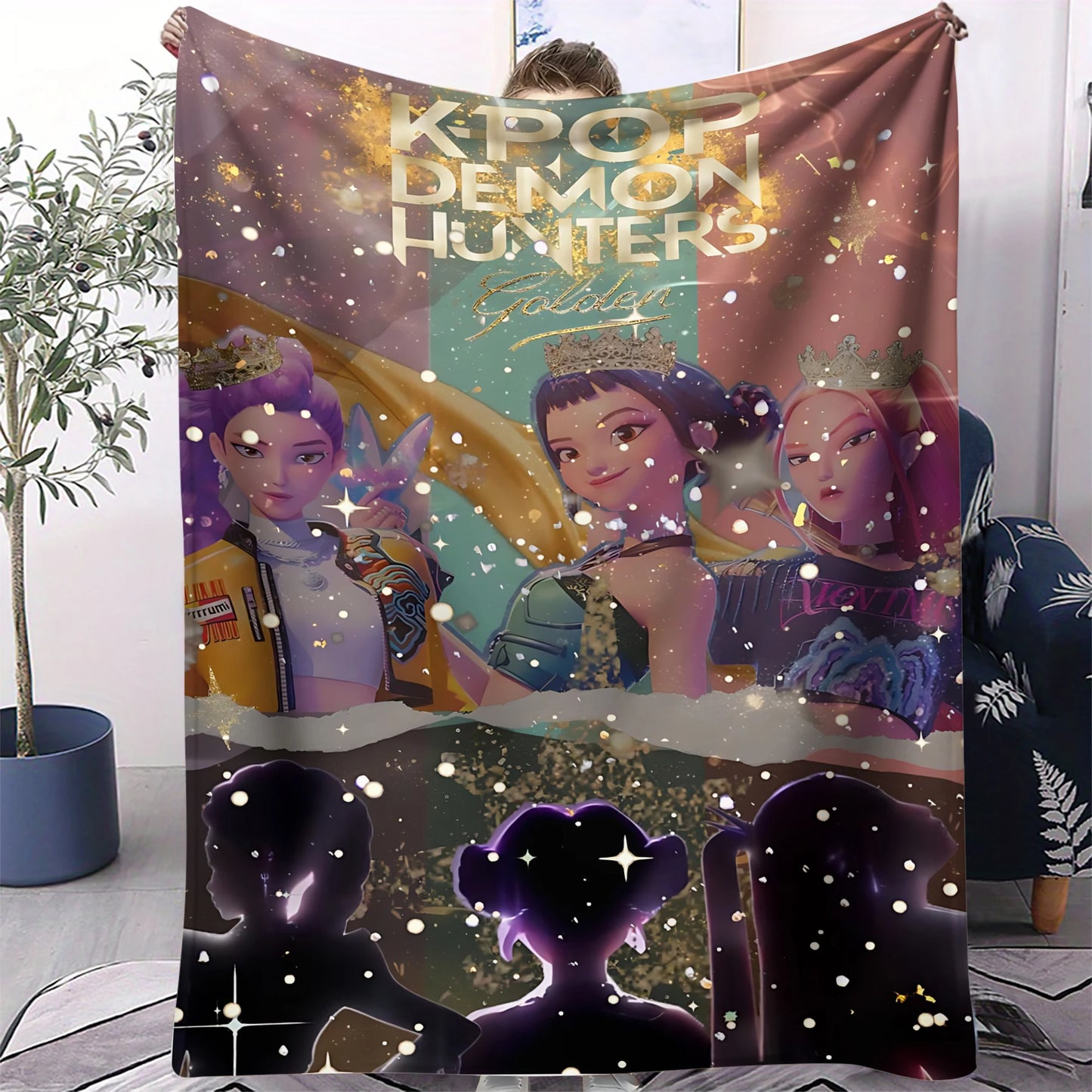 Couverture Pop Hunter Fantasy – Jeté Anime Doux et Confortable