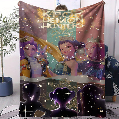 Couverture Pop Hunter Fantasy – Jeté Anime Doux et Confortable