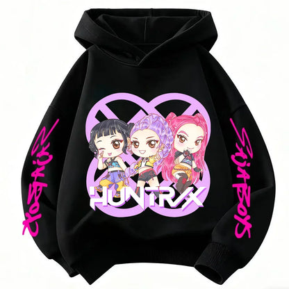 Hoodie Pop Hunter Fantasy pour Enfant – Chandail Anime à Capuchon