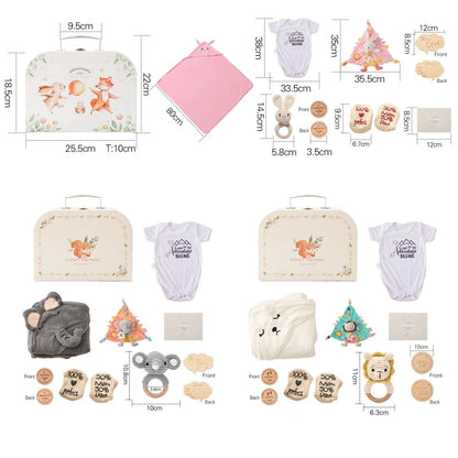 Coffret cadeau de naissance et shower de bébé Petite Mallette