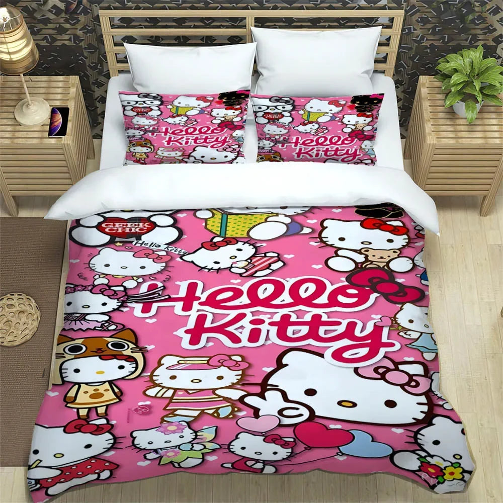 Ensemble de literie Hello Kitt
