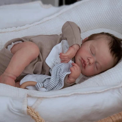 Poupée Reborn Full Body Silicone Doll Boy Mikey 49cm