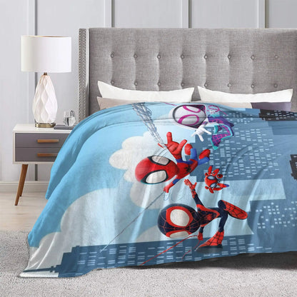 Spidey and Friends Blanket – Soft Children's Throw for Bed and Sofa