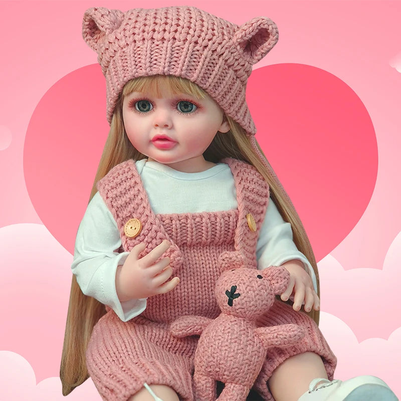 Reborn Baby Doll Melie Realistic Lifelike 55 cm Full Silicone
