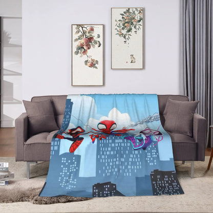 Spidey and Friends Blanket – Soft Children's Throw for Bed and Sofa
