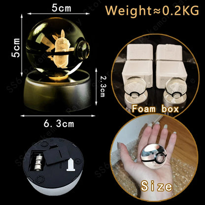 Lampe Cristal 3D PKN avec Éclairage LED