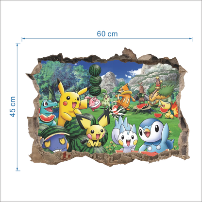 Autocollant mural Pokémon