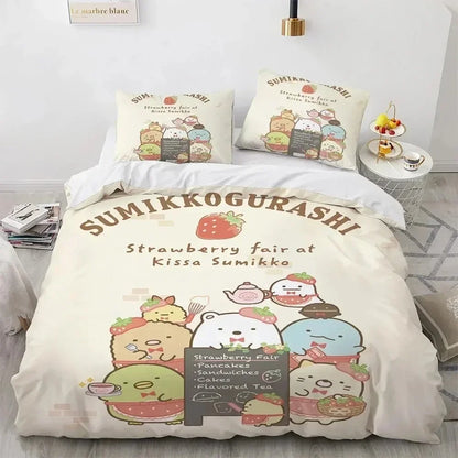 Kawaii Anime Bedding Set S-Sumiko Gurash