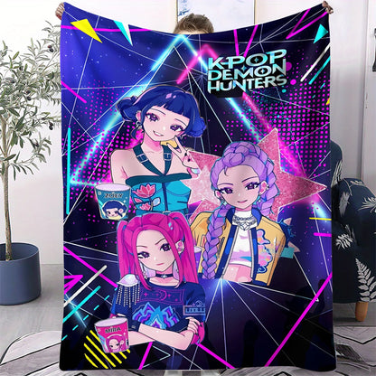 Couverture Pop Hunter Fantasy – Jeté Anime Doux et Confortable