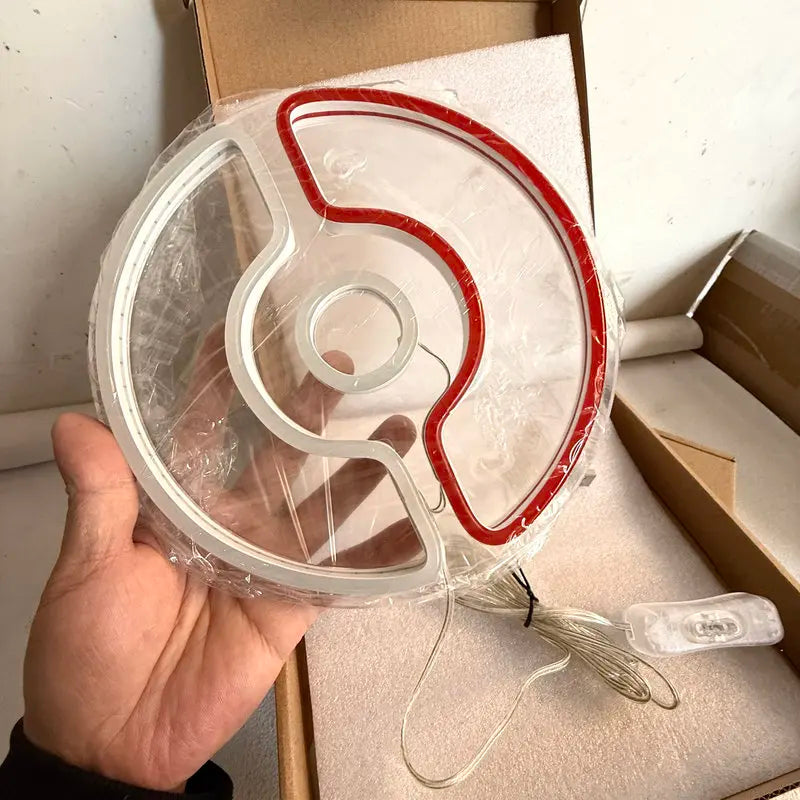 Enseigne Lumineuse LED Sphère Poke Ball