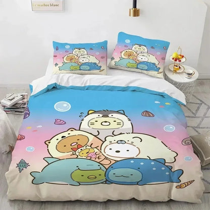 Kawaii Anime Bedding Set S-Sumiko Gurash