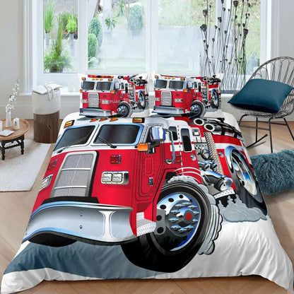 Ensemble de literie Pompiers Firefighter Truck Bedding Set