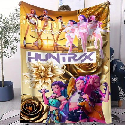 Couverture Pop Hunter Fantasy – Jeté Anime Doux et Confortable